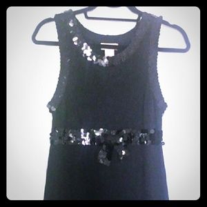 Black dress with sequence